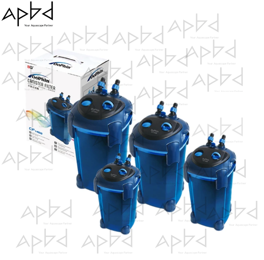 Dophin CF-1288 External Canister Filter (Without UV) | Power: 23.5W | Output: 1200L/H | Large Media Trays